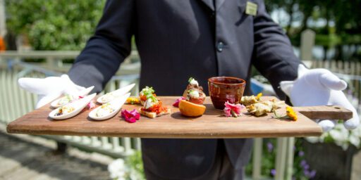 Catering service at Sopley Mill for a wedding.