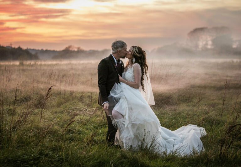 Photo of a summer wedding at Sopley Mill.