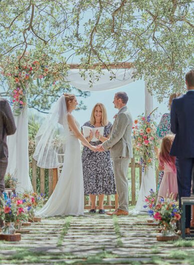 Photo of a wedding at Sopley Mill.